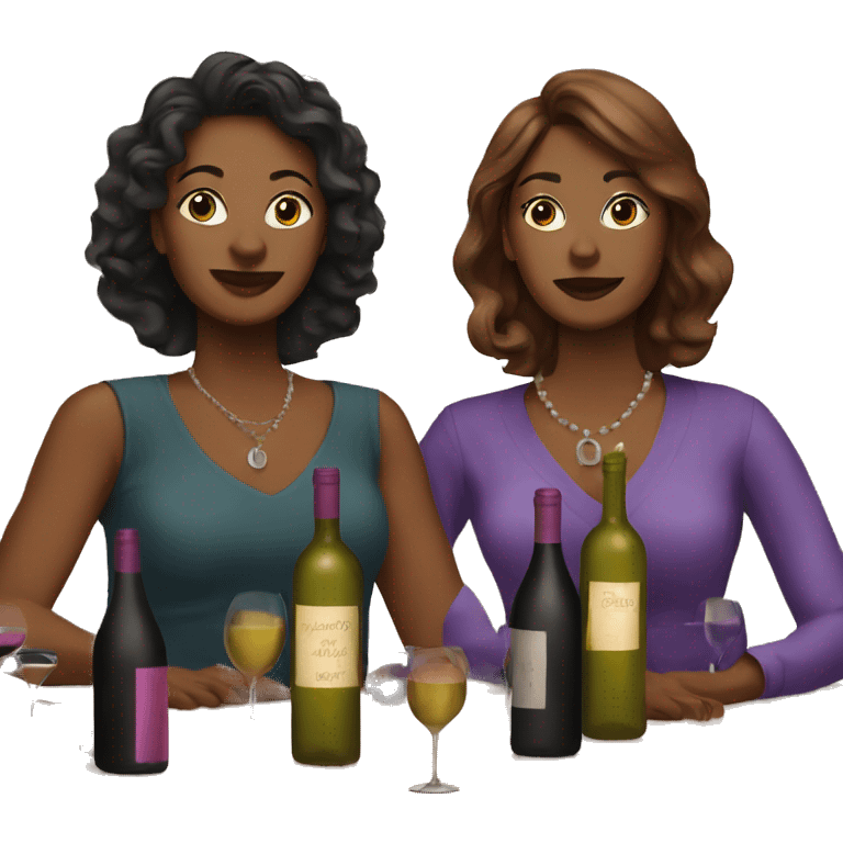 Ladies wine night emoji