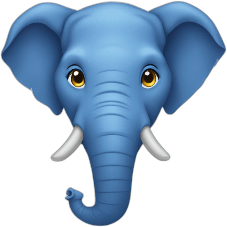 Blue elephant head emoji