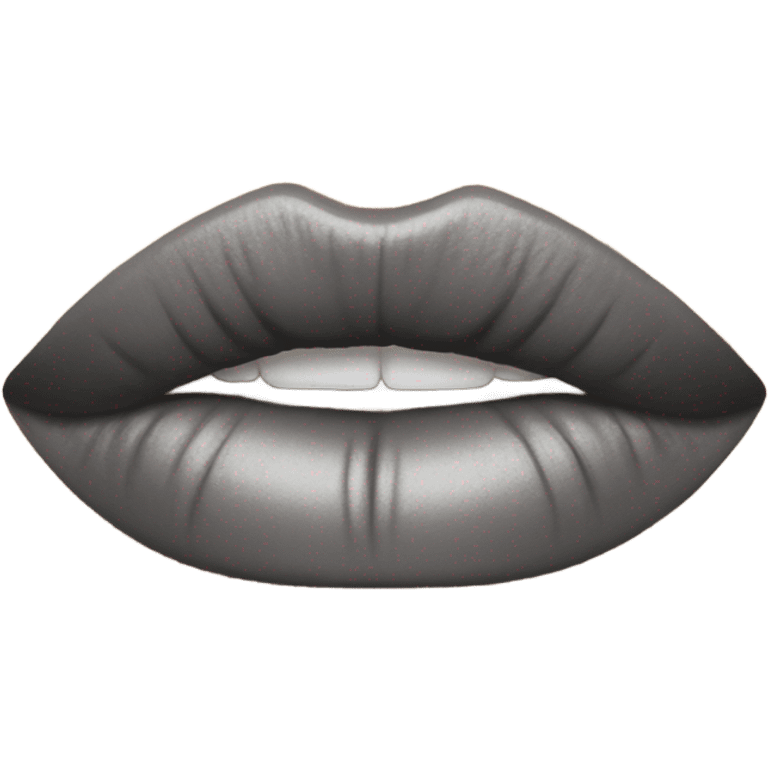 Grey lipstick  emoji