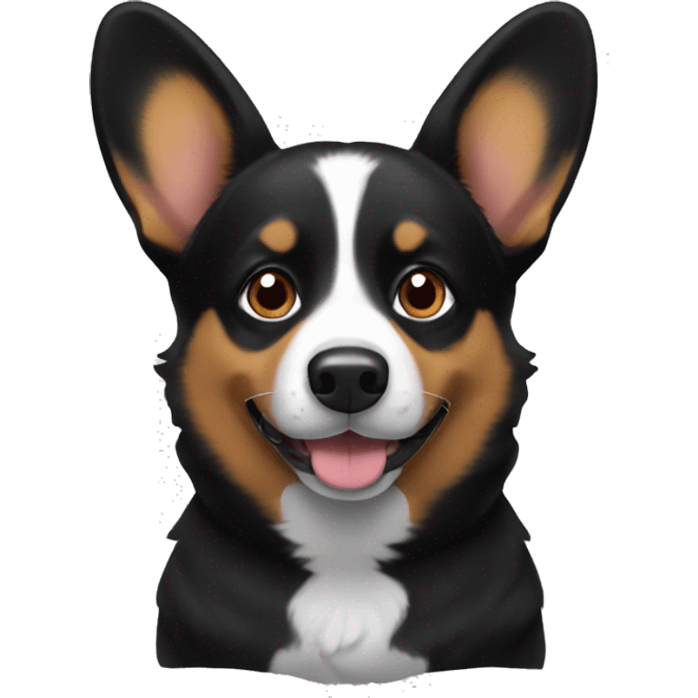 Black corgi emoji