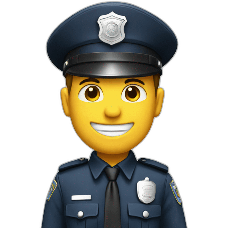 A happy Policeman emoji