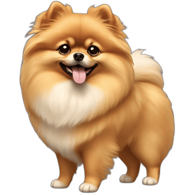 pomeranian full-height emoji