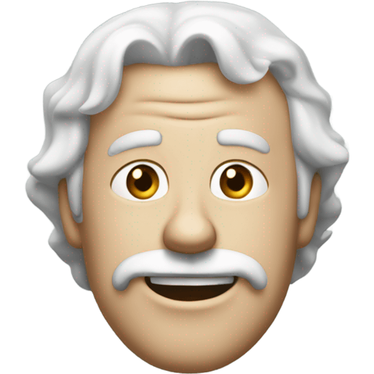 Rick with curved lettering above a large capital R emoji