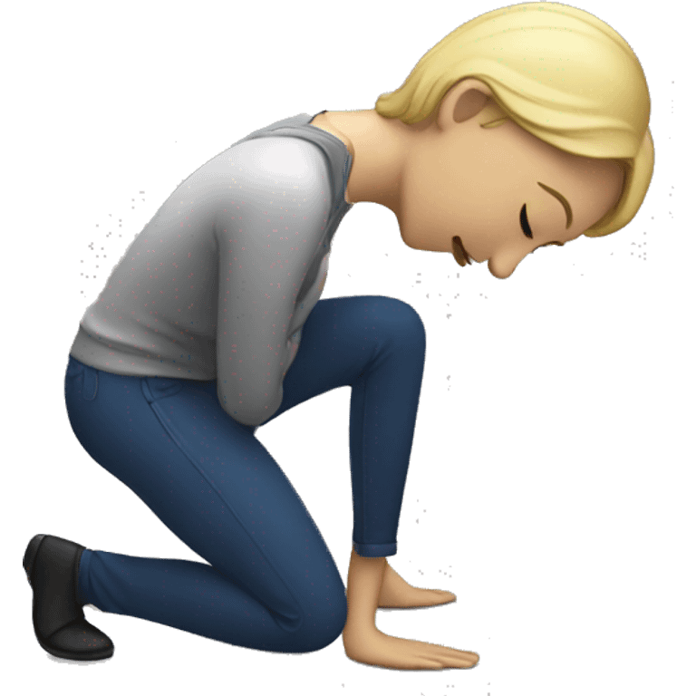 a performer bowing at the end of a show emoji