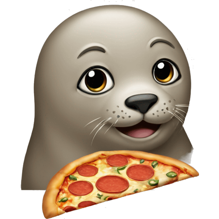 seal with pizza emoji