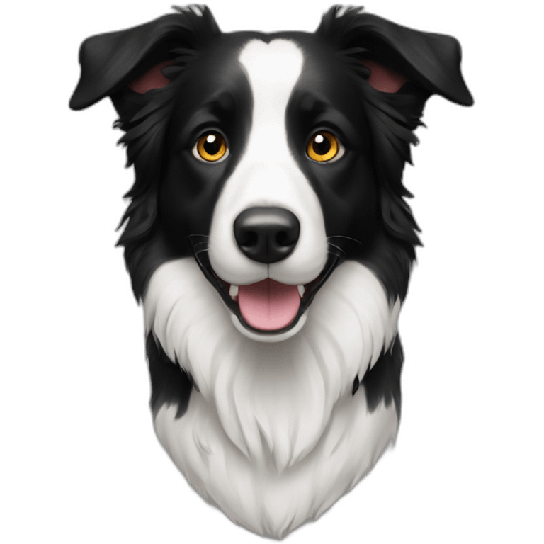 Border collie black emoji