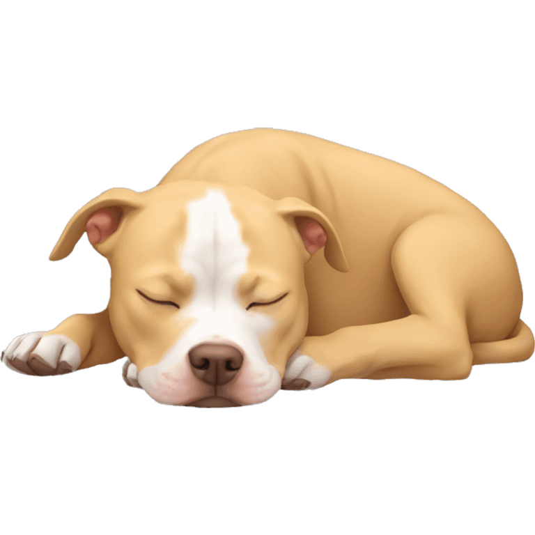 Sleeping blonde pitbull emoji