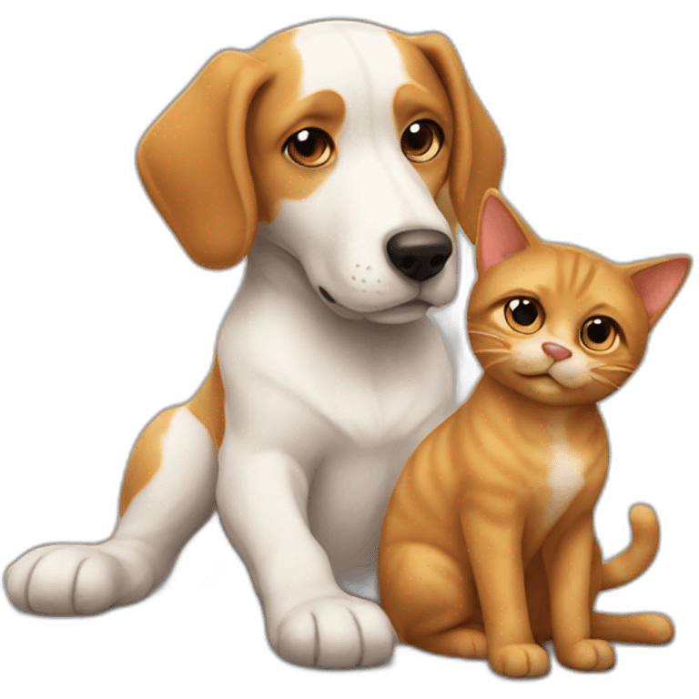 cat and dog emoji