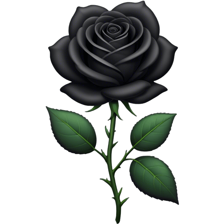 Black rose emoji