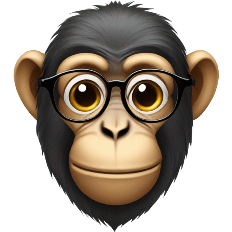 Monkey wearing glasses  emoji