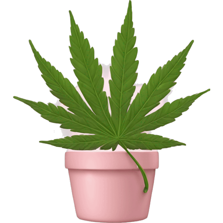 light pink pot leaf emoji