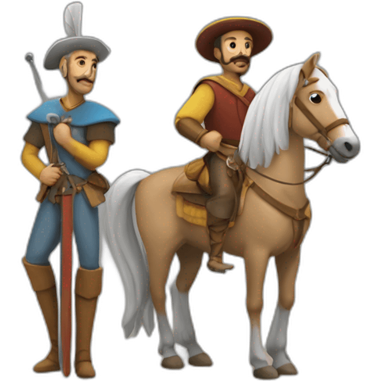 quijote y sancho emoji