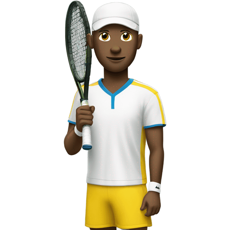 White guy tennis player emoji