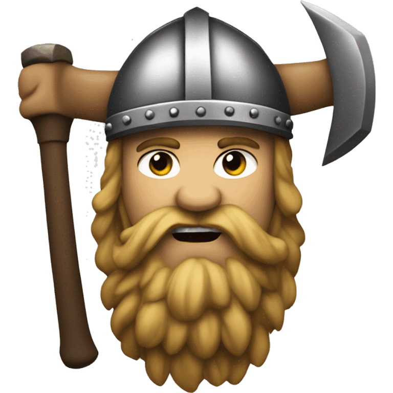 Viking with axe emoji