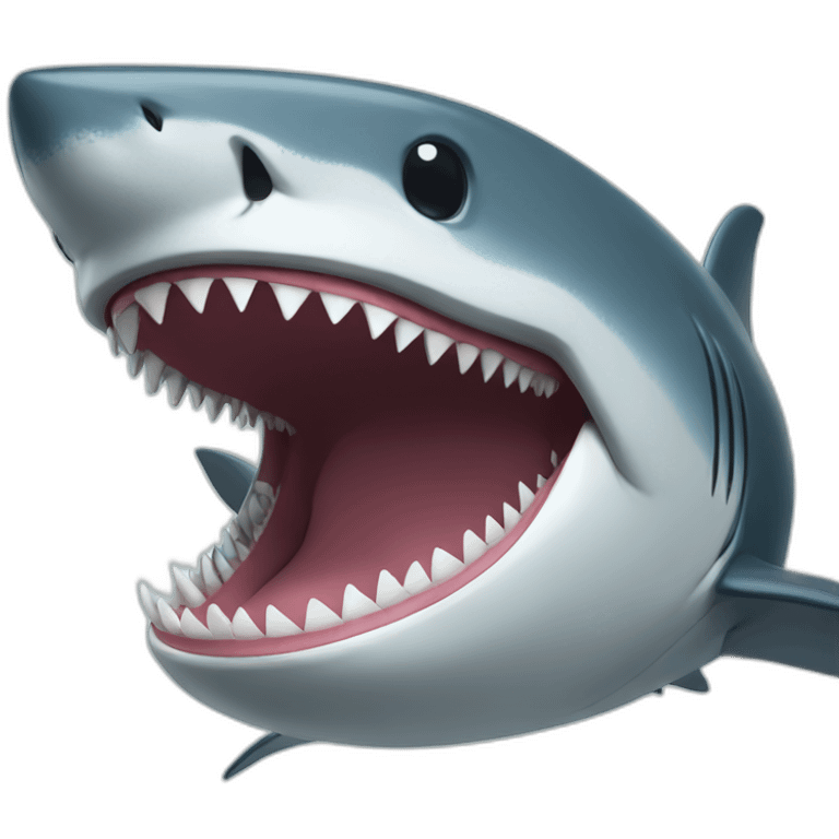 shark laughing with closed mouth emoji