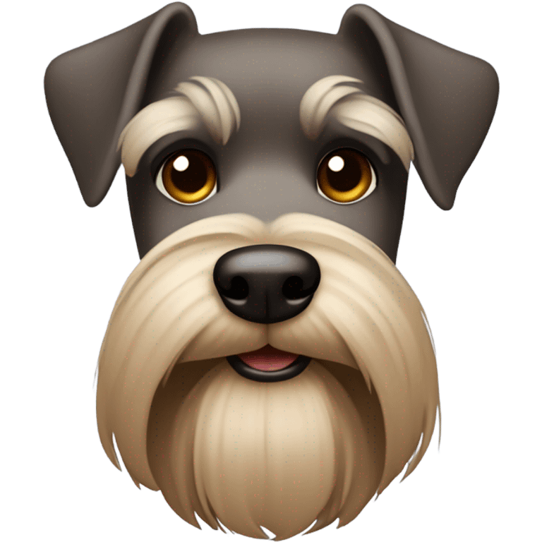 brown mini schnauzer  emoji