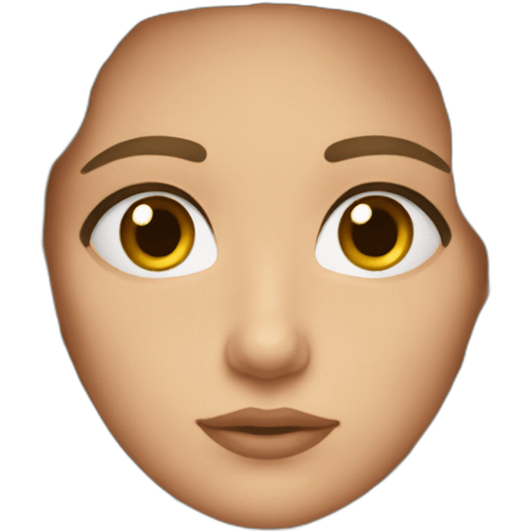 Maria brown eyes and hair emoji