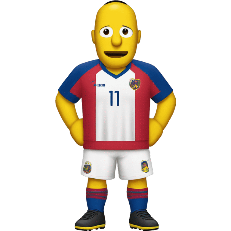 Homero con suéter de la selección colombiana  emoji