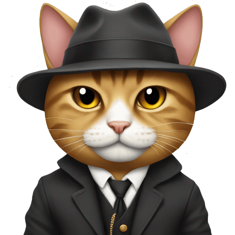 Gangster cat emoji