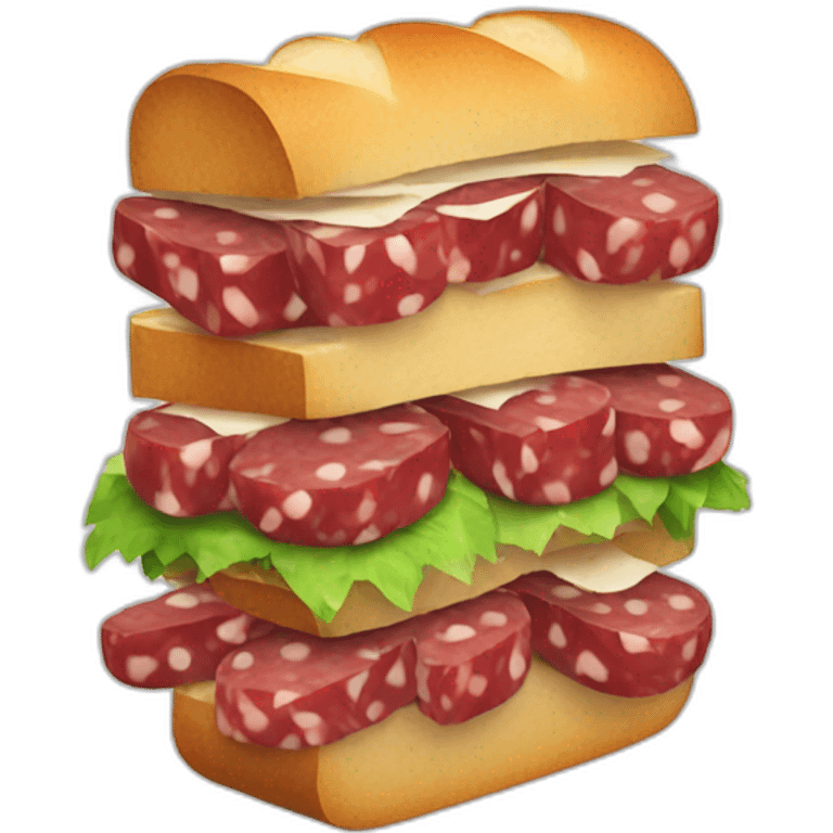 Salami sandwich emoji