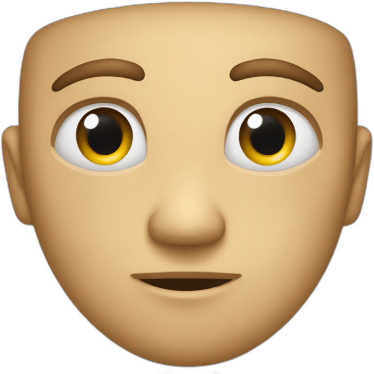 Personne qui regarde mal en jugeant avec ses yeux emoji