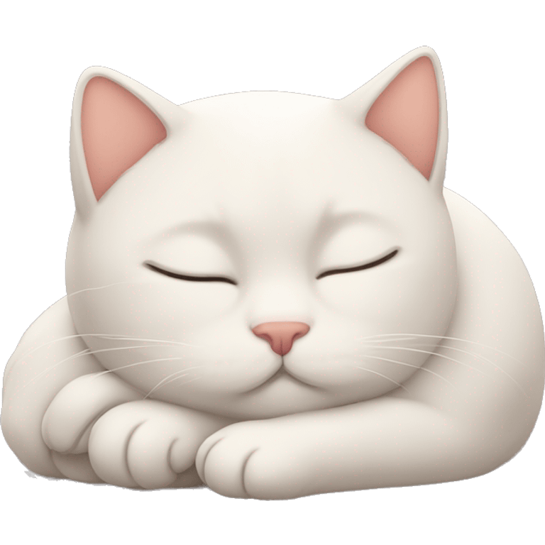 Cute katten sleeping emoji