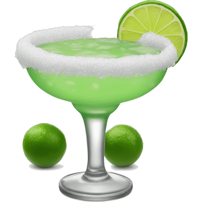 Margarita with salt rim  emoji