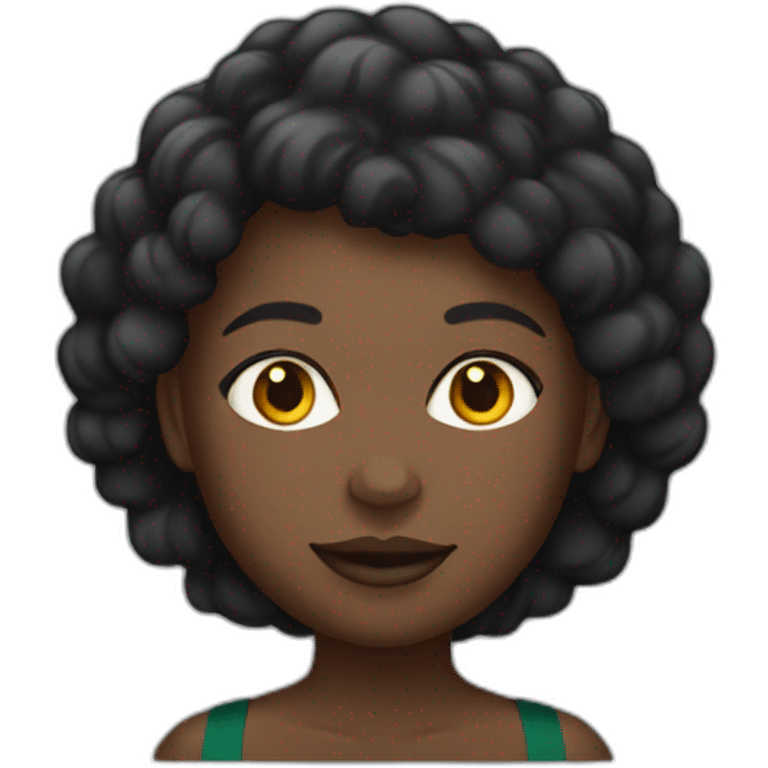 Une femme noire avec un maillot du Congo  emoji