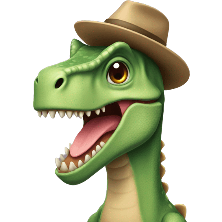  DINOSUR WITH A HAT emoji