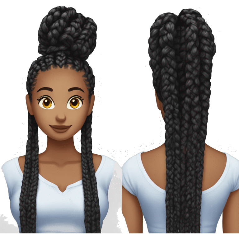 box braids emoji