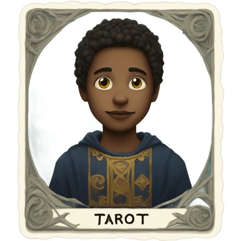 tarot cards boy emoji