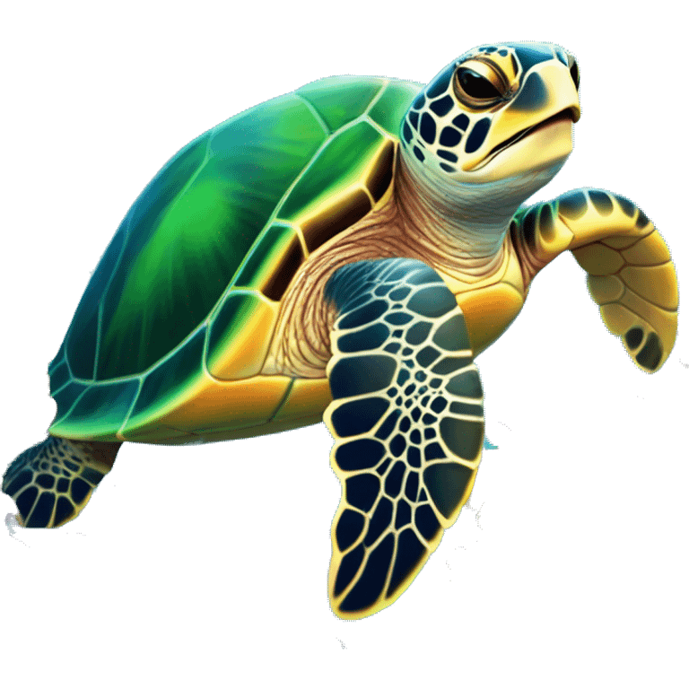 Lisa frank sea turtle  emoji