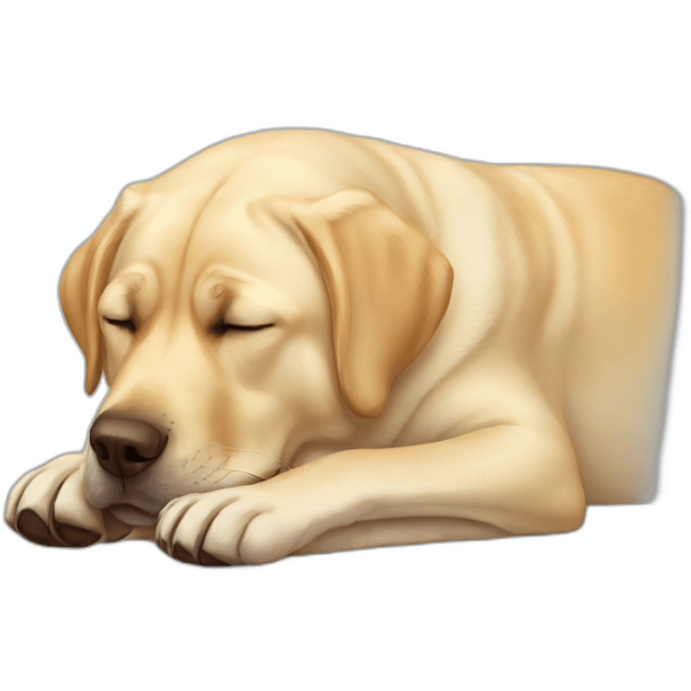 sleeping labrador emoji