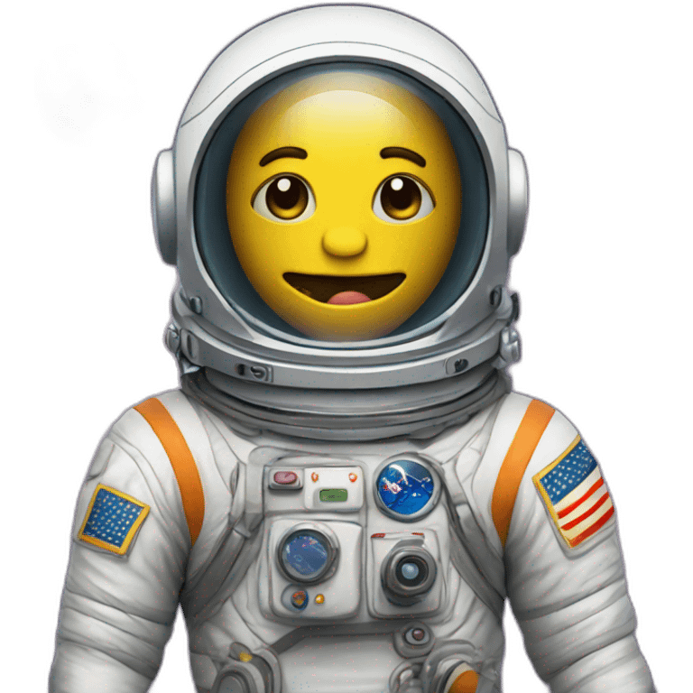 Make a monster astronaut cartoon  emoji