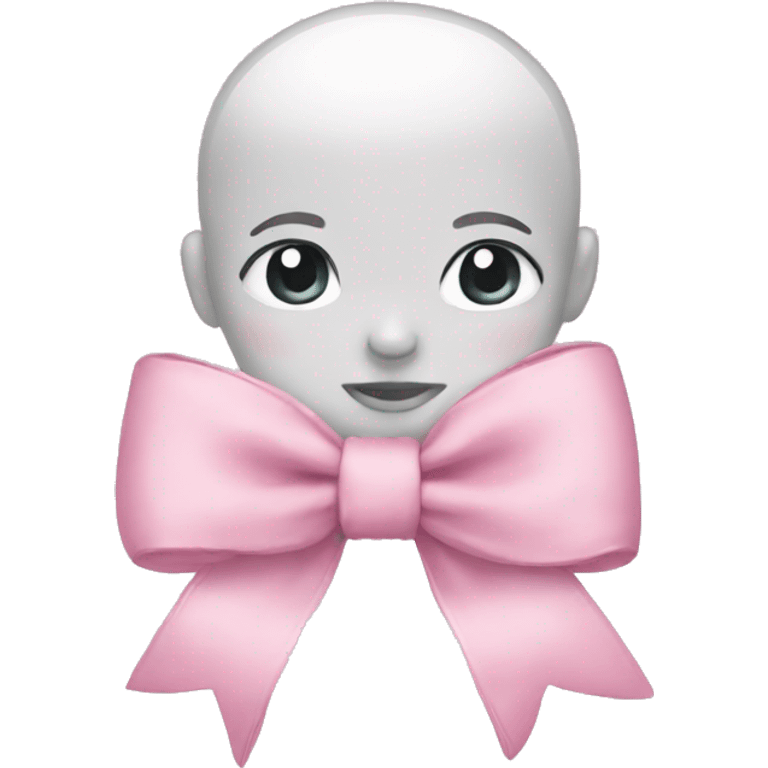 A baby pink bow  emoji