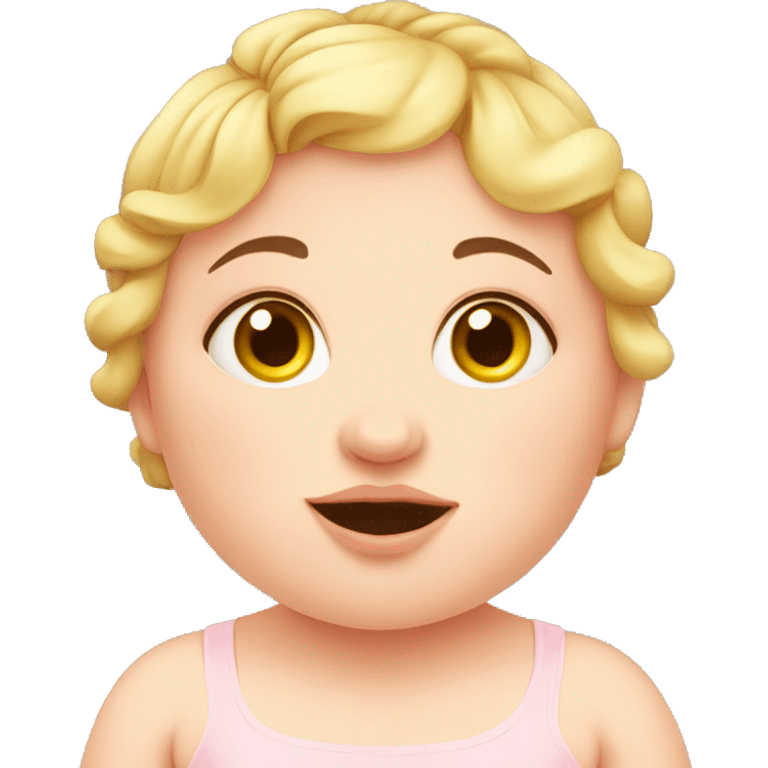 Overweight baby girl europe emoji