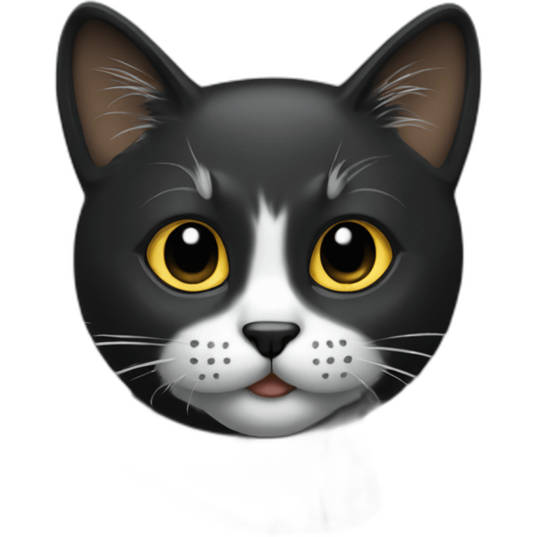 Gato preto emoji