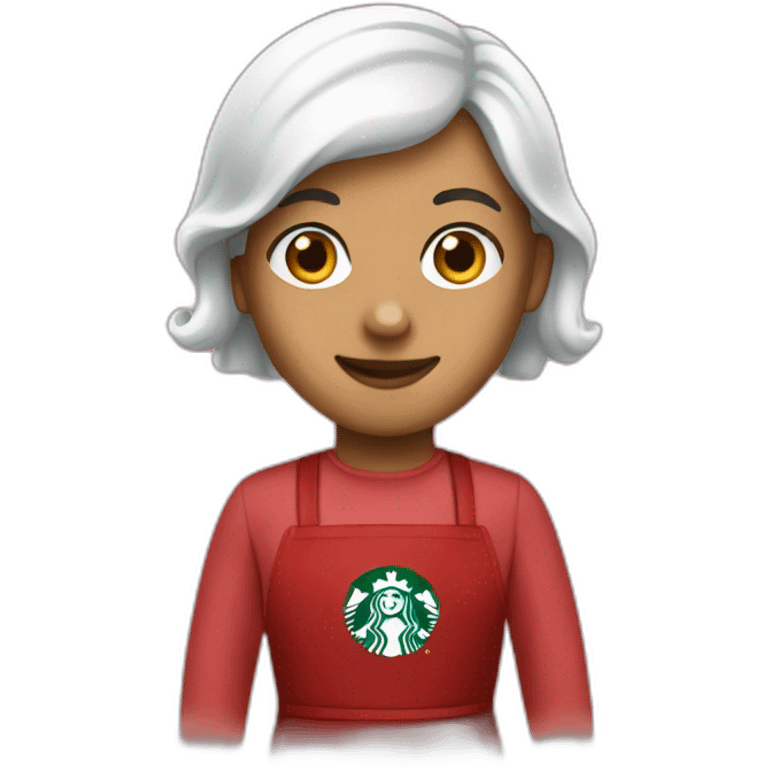 Red Apron Starbucks emoji