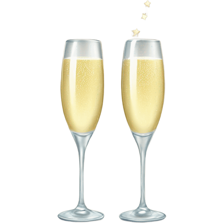 New Years Eve Champagne for the year 2025 emoji