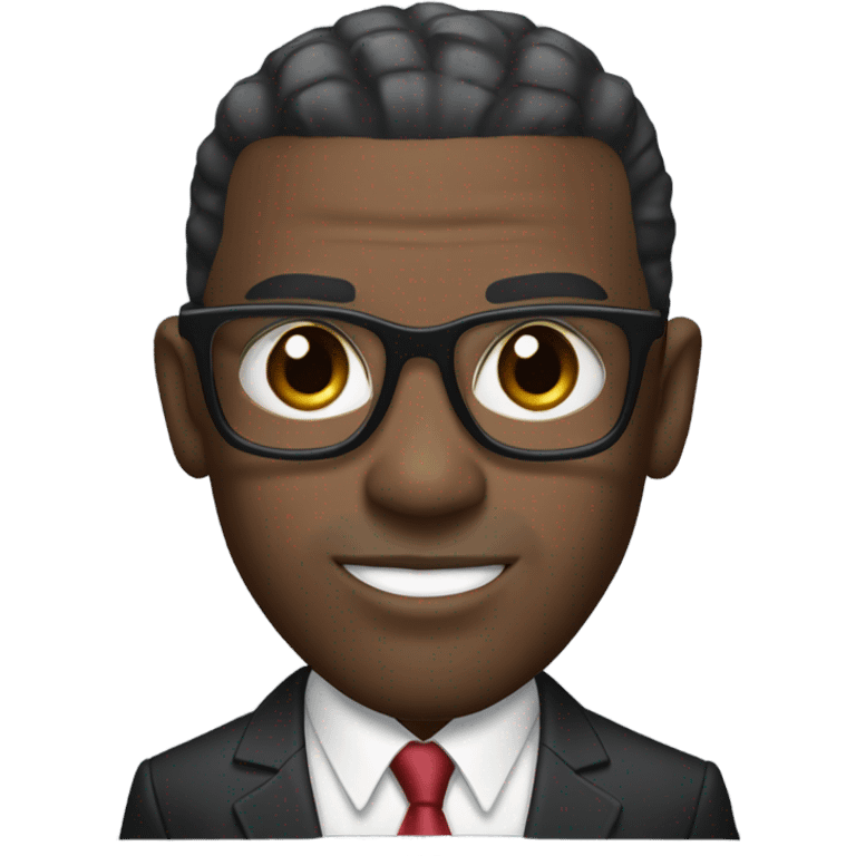 deon sanders with suit and glasses and buzz cut and small eyes over 50small beard emoji