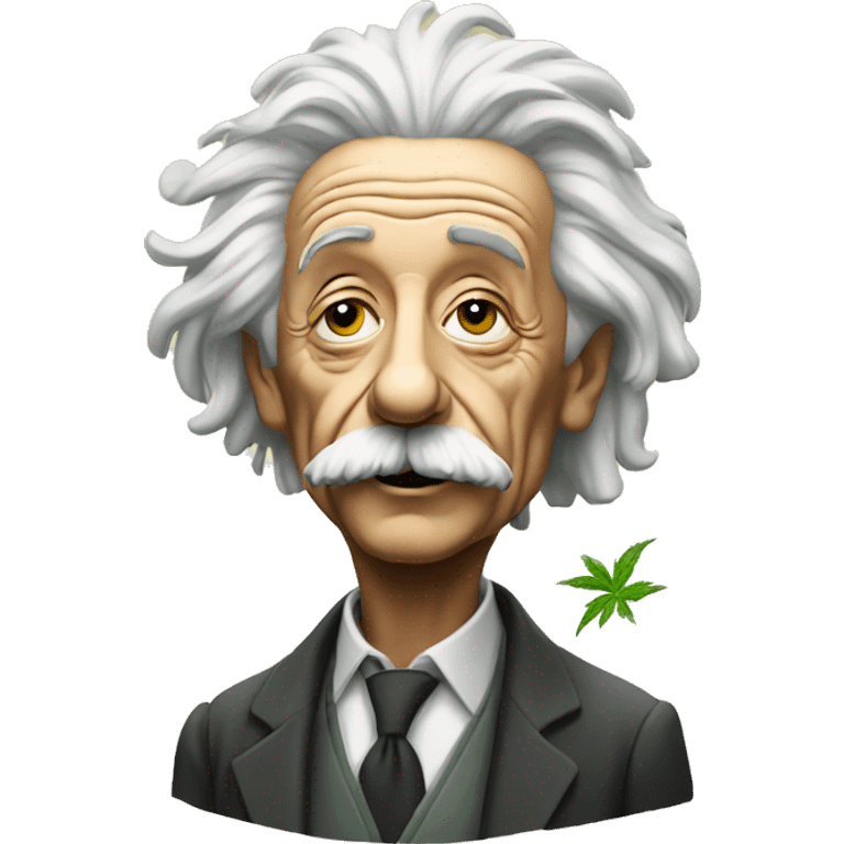 Einstein smoking weed emoji