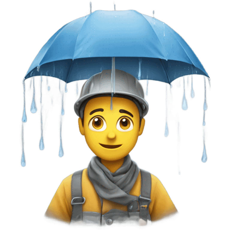 scaffolder happy its raining emoji