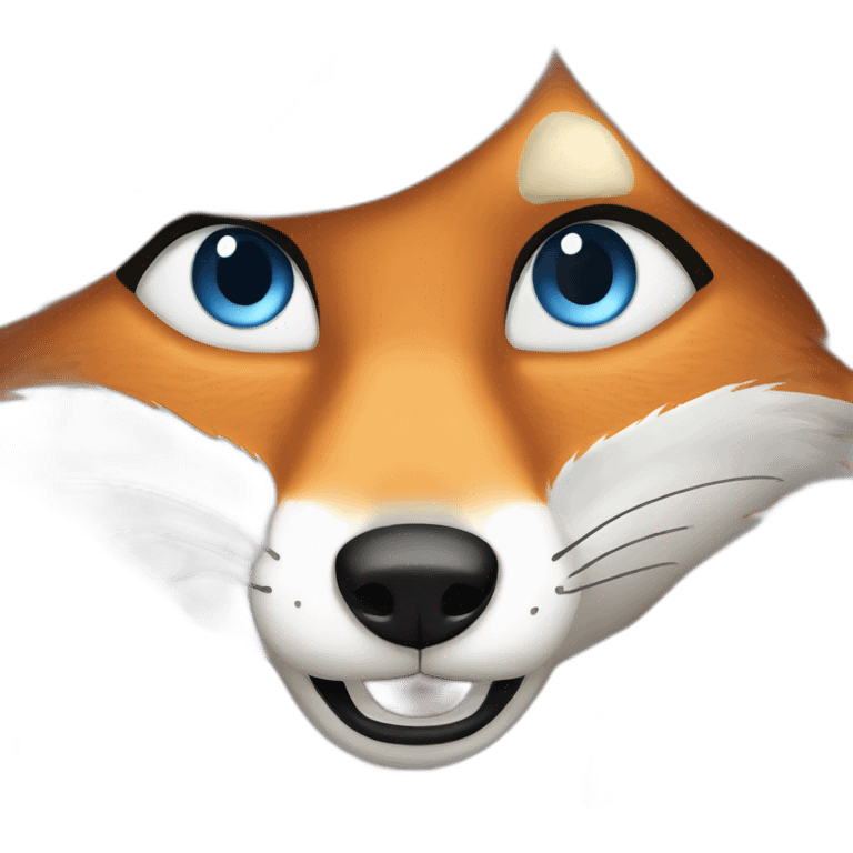 fox angry blue eyes blond emoji