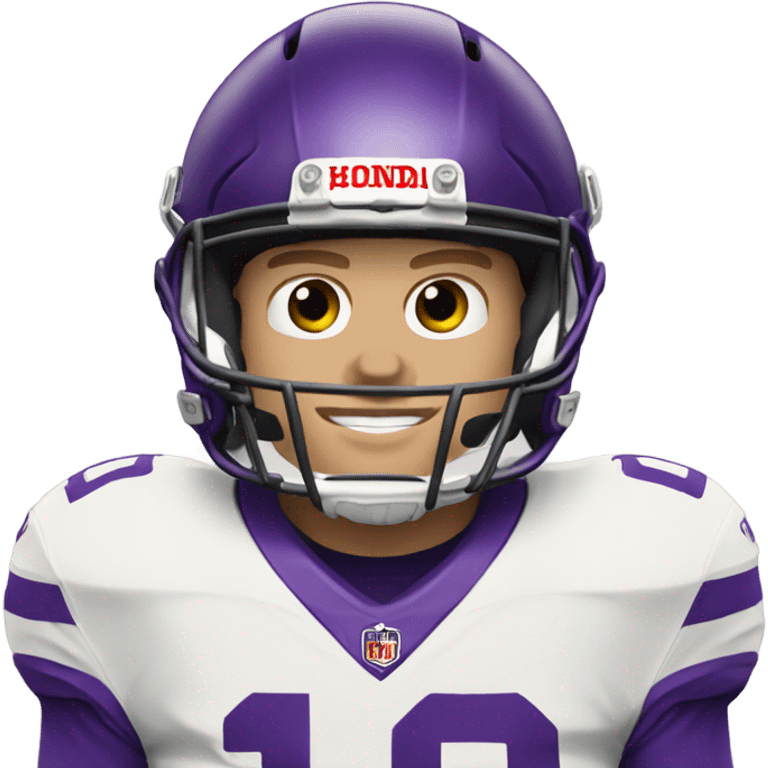 Joe burrow in a Honda emoji