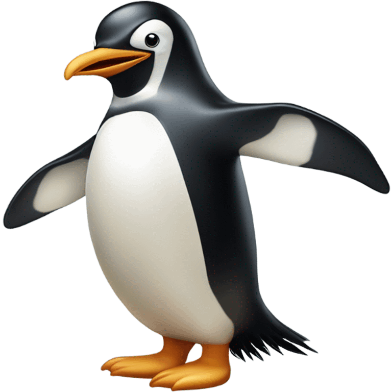 Awkward penguin emoji