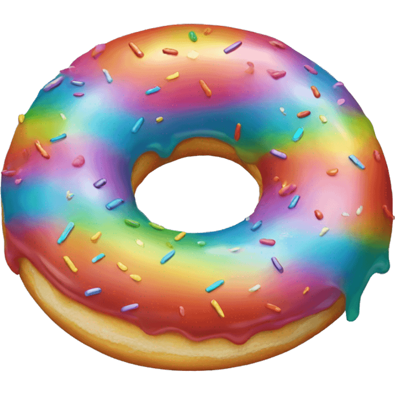 Rainbow donut  emoji