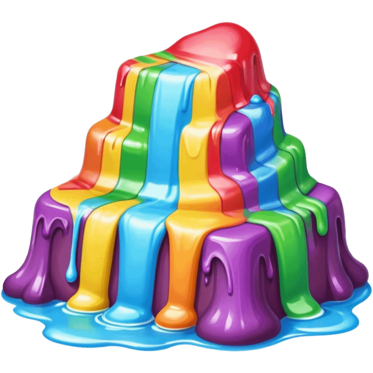 melting rainbow candy renaissance landscape emoji