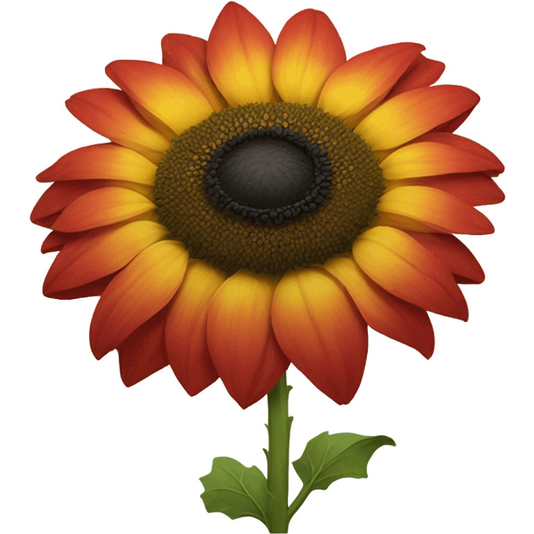 Sunflower with poppy  emoji