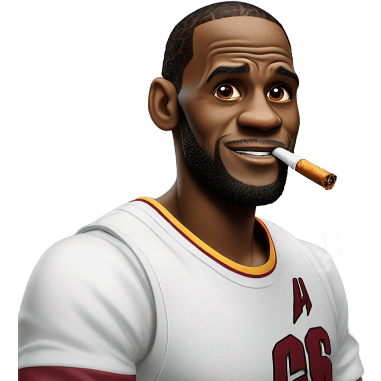 Lebron james smoking emoji