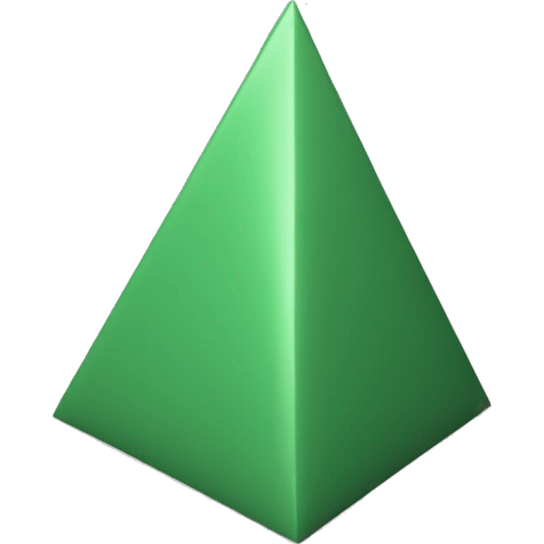 triangulo verde unicolor no 3D emoji